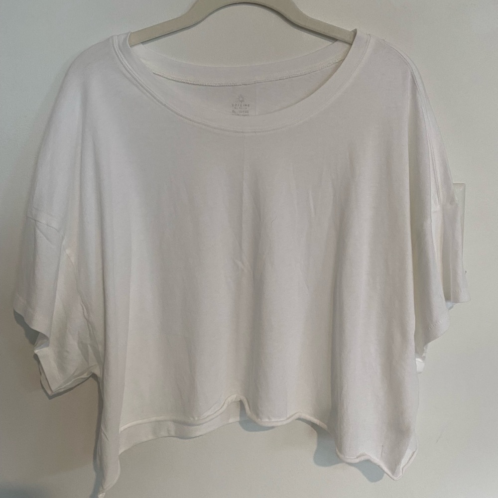 Aerie Cropped White Top